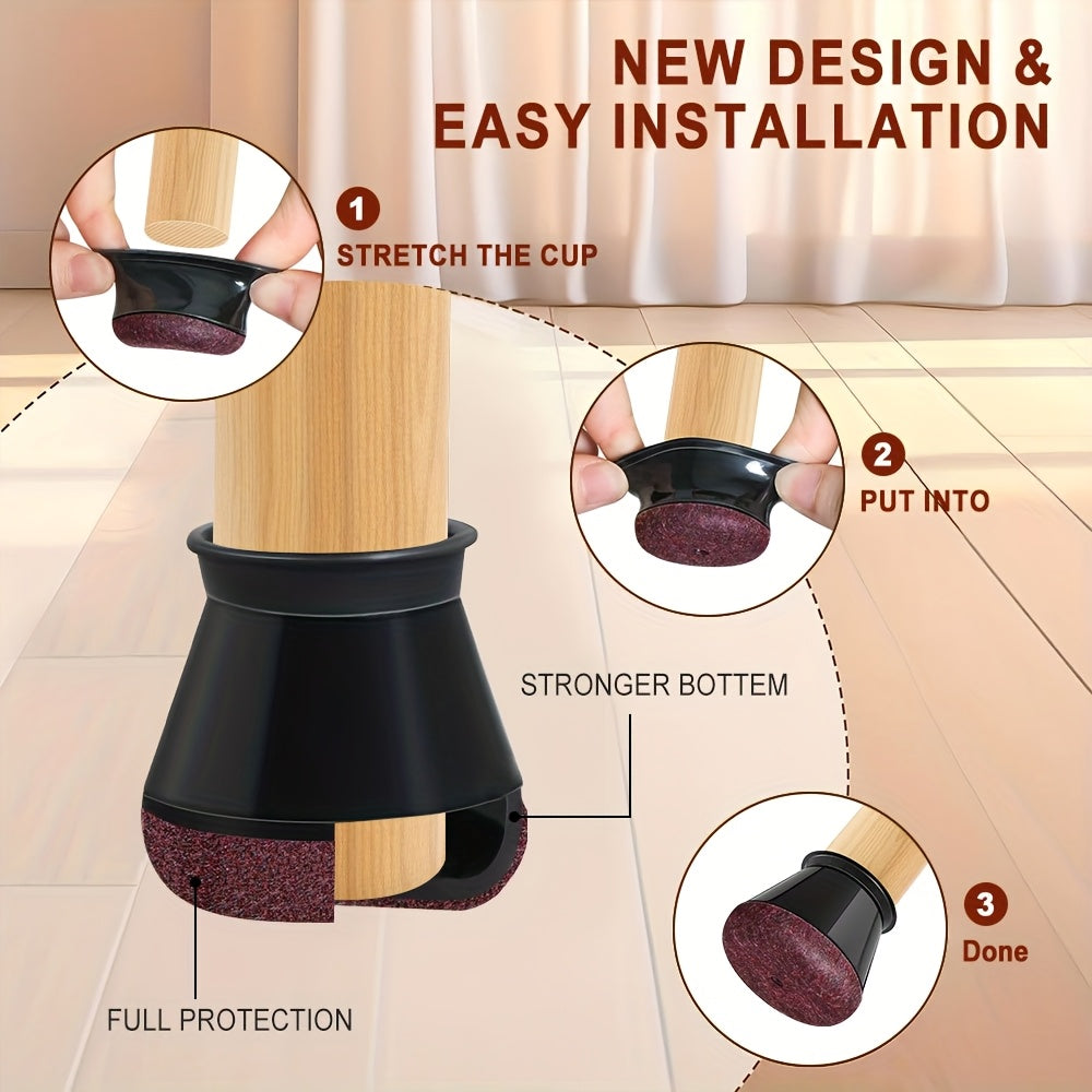 Ultimate Floor Shield: Silicone Chair Leg Covers