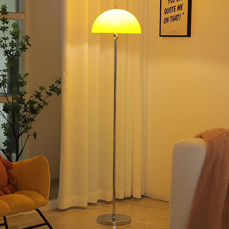 Taavita Vintage Acrylic LED Floor Lamp with Clear Dome