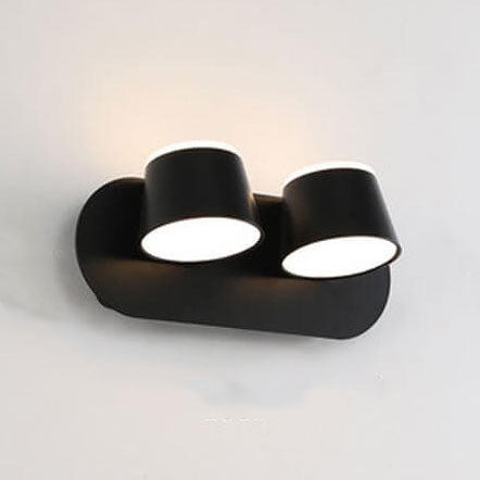 Versatile LED Wall Light with Adjustable Shade and Three Flame Settings