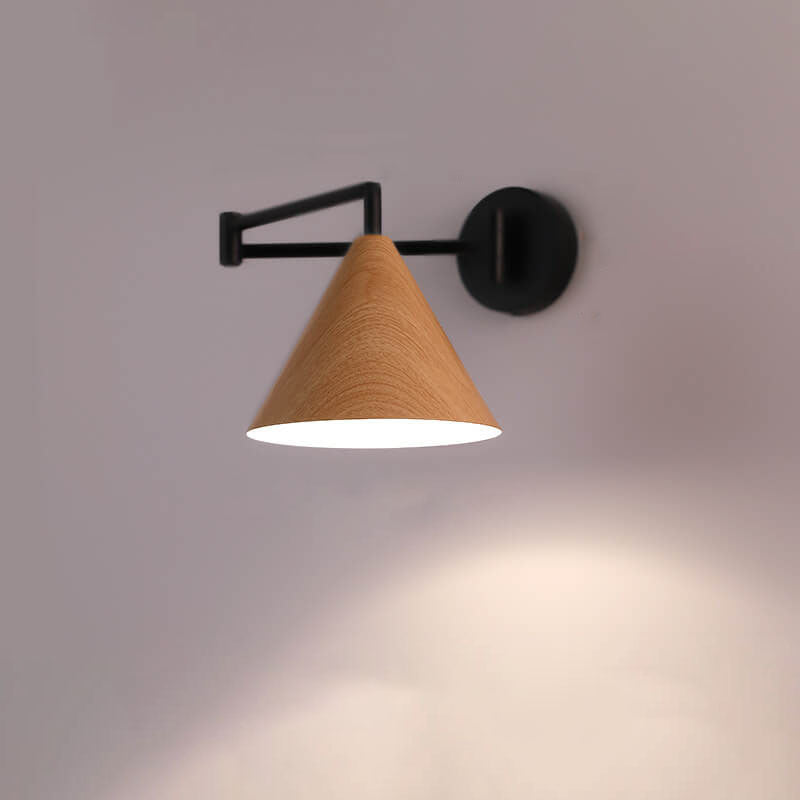 Taavita Copper Colored Round Industrial Luxury Acrylic Lampshade, 1/2 Light Wall Light