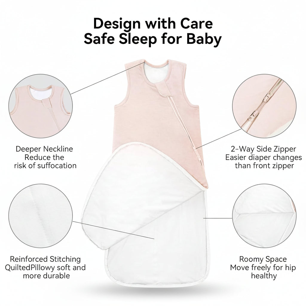 Eco-Friendly Soft Sleep Sack for Babies - Lightweight Comfort