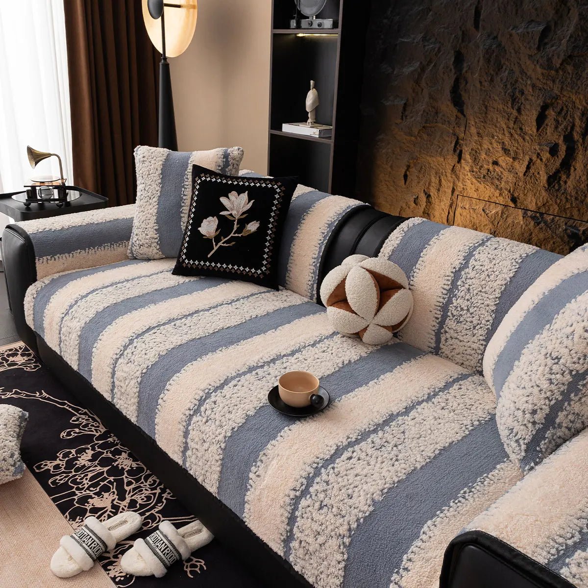 SnugShield Luxurious Anti-Slip Sofa Protector Cover