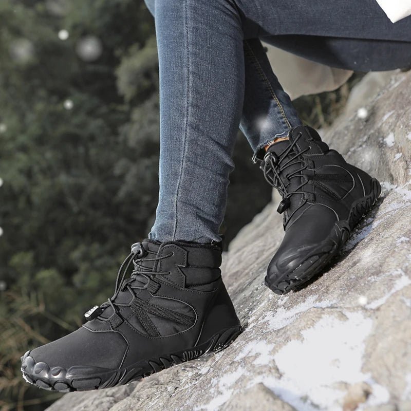 AlpineGuard Waterproof Insulated Hiking Boots for Winter Journeys