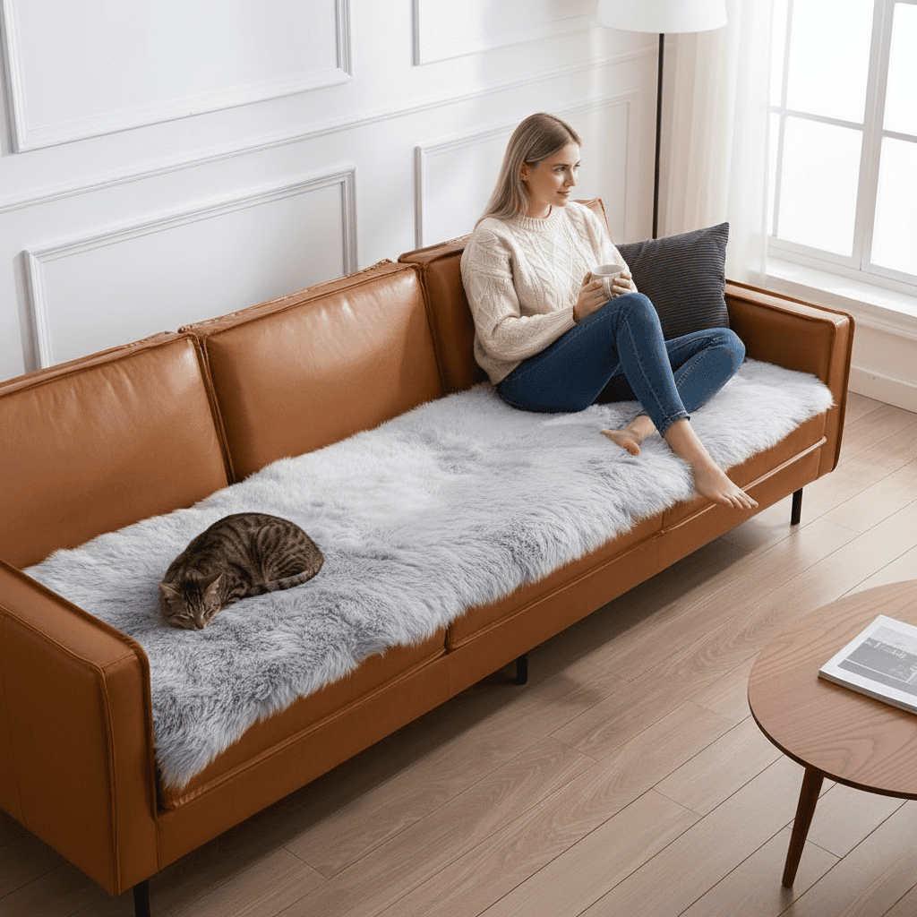 Luxurious Velvet Sofa Protector for Ultimate Comfort
