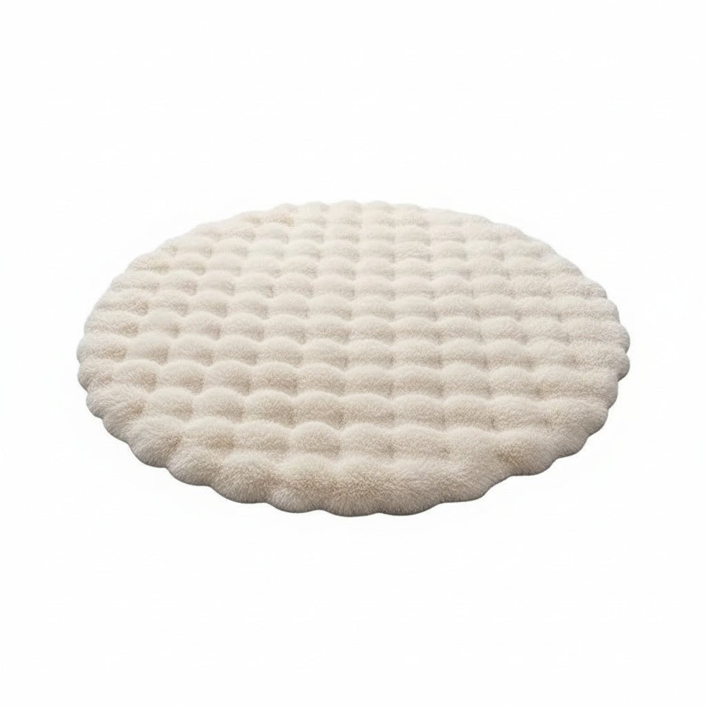 CozySphere Plush Round Rug for Inviting Scandinavian Spaces