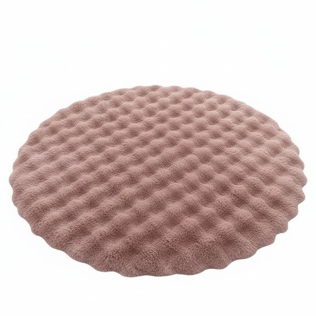 CozySphere Plush Round Rug for Inviting Scandinavian Spaces