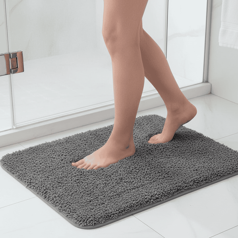 CozyCloud Luxurious Bath Mat with Plush Texture for Your Home