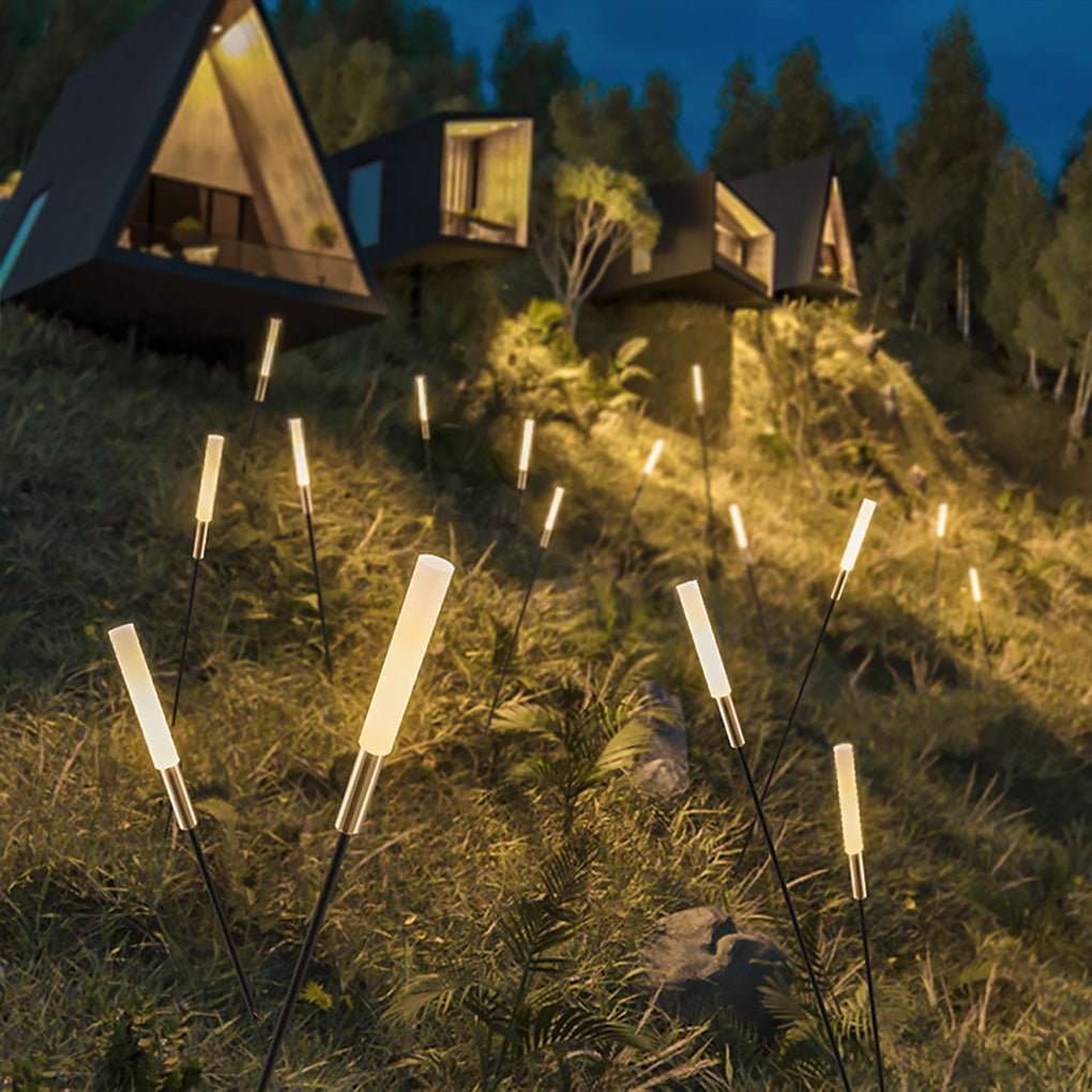 ElysianGlow Solar LED Reed Lights for Enchanting Outdoor Spaces