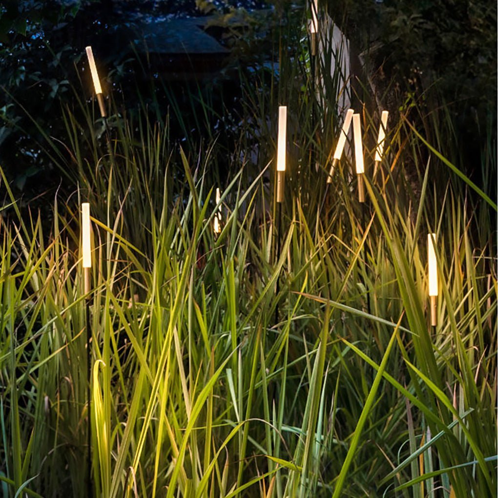ElysianGlow Solar LED Reed Lights for Enchanting Outdoor Spaces