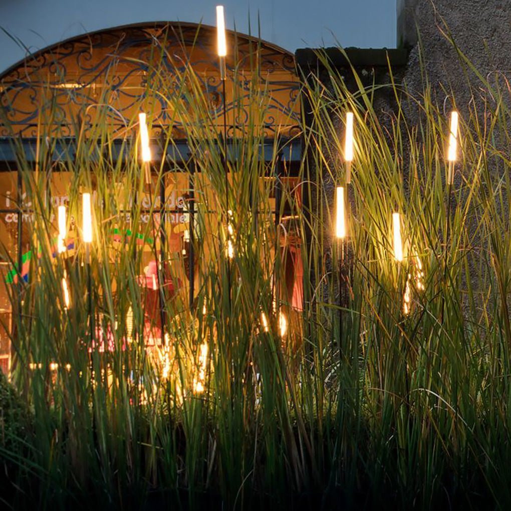 ElysianGlow Solar LED Reed Lights for Enchanting Outdoor Spaces