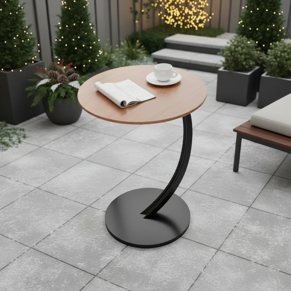 NexTable Compact Round Side Table for Stylish Small Spaces
