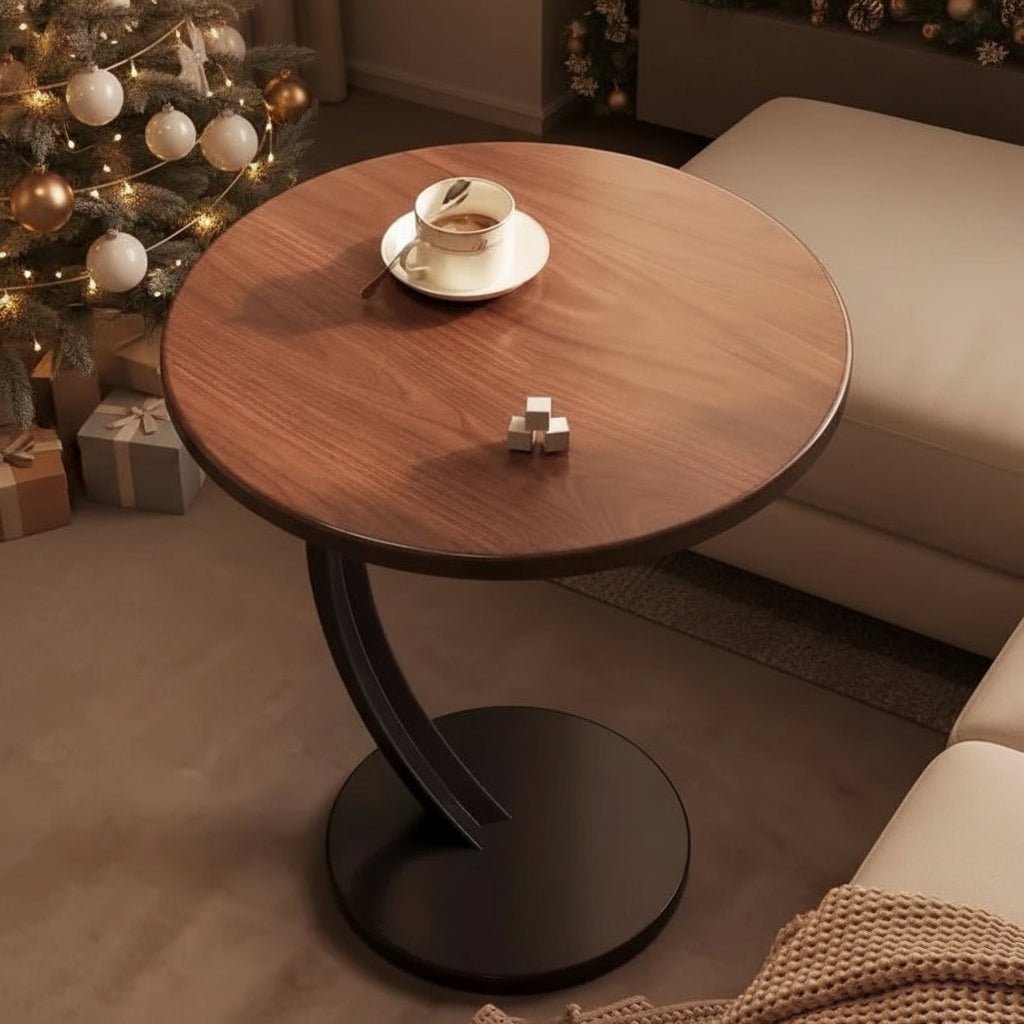 NexTable Compact Round Side Table for Stylish Small Spaces