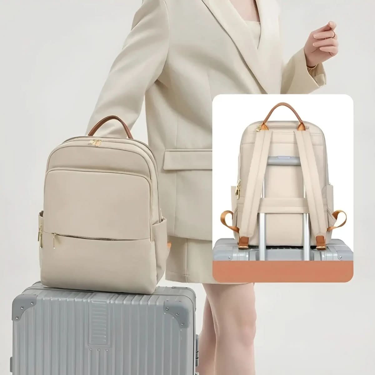 Luna Women's Versatile Backpack with Smart Storage and Water Resistance