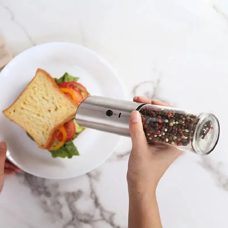 Rechargeable SpiceMaster Stainless Steel Electric Pepper Grinder