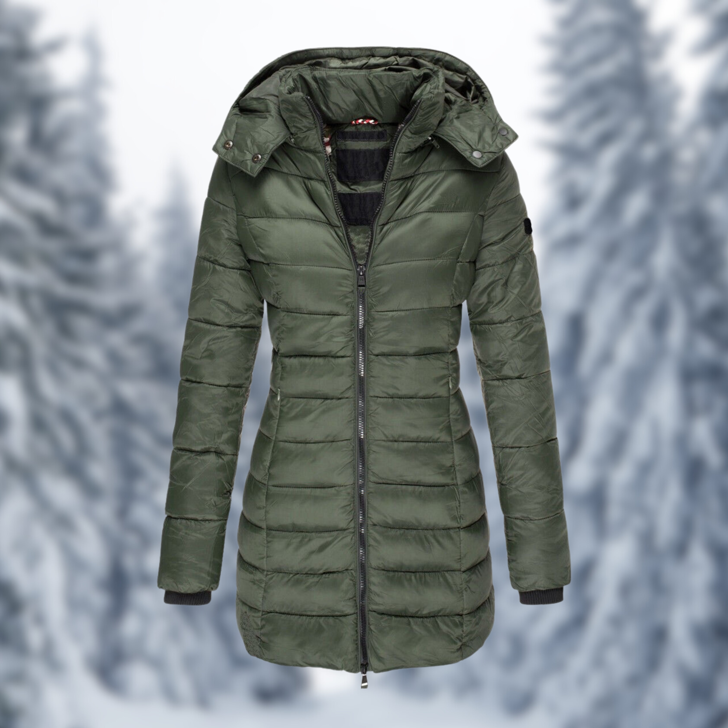 Women's Winter Jacket | Water-Repellent & Wind Resistant | Quilted Hooded Design | Comfortable Fit