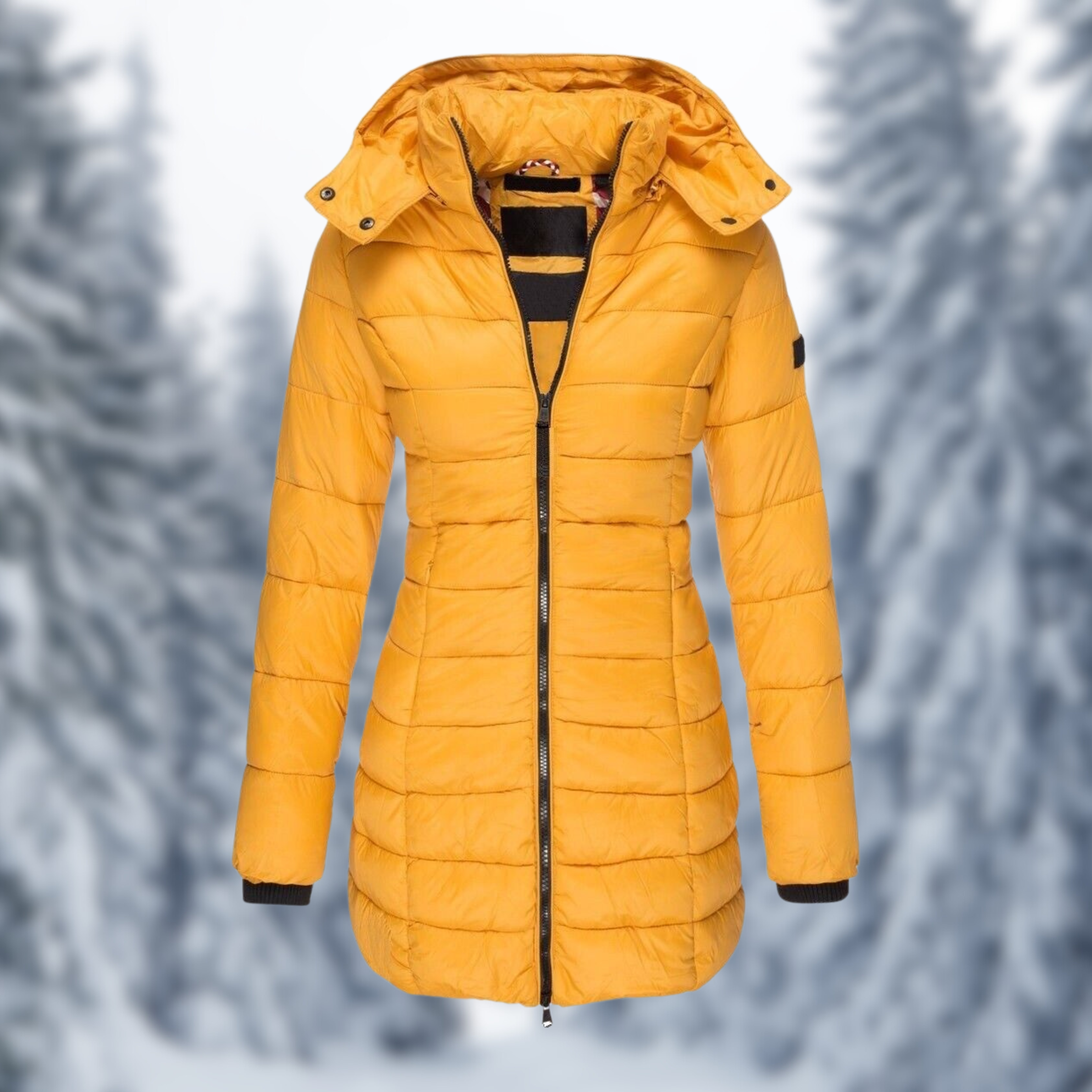 Women's Winter Jacket | Water-Repellent & Wind Resistant | Quilted Hooded Design | Comfortable Fit