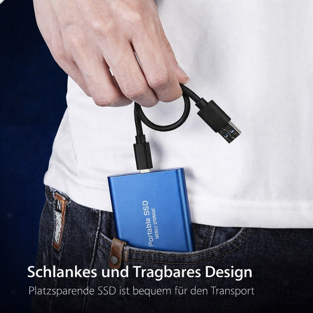 128GB External Solid State Drive – High-Speed USB 3.1
