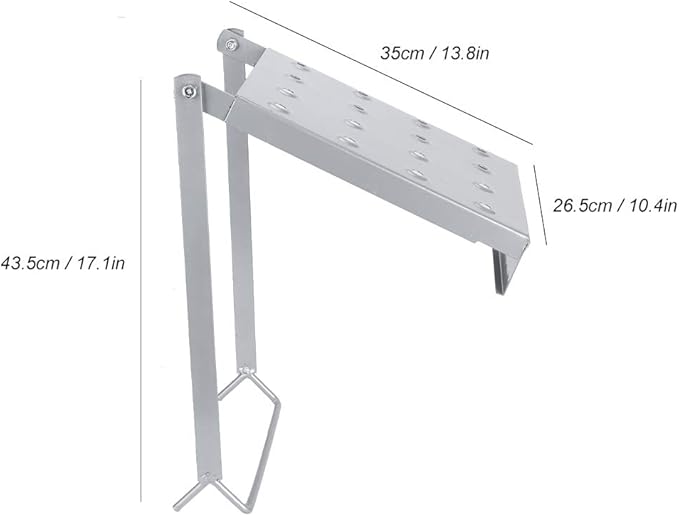 StableStep Anti-Slip Ladder Platform for Secure Heights Work
