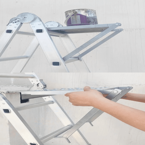 StableStep Anti-Slip Ladder Platform for Secure Heights Work