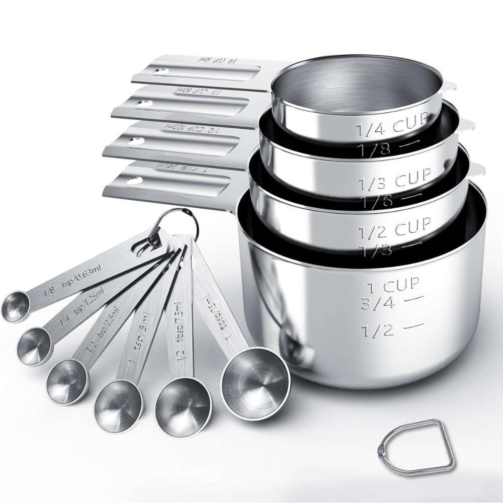 Precision Measuring Cups and Spoons Set for Every Kitchen
