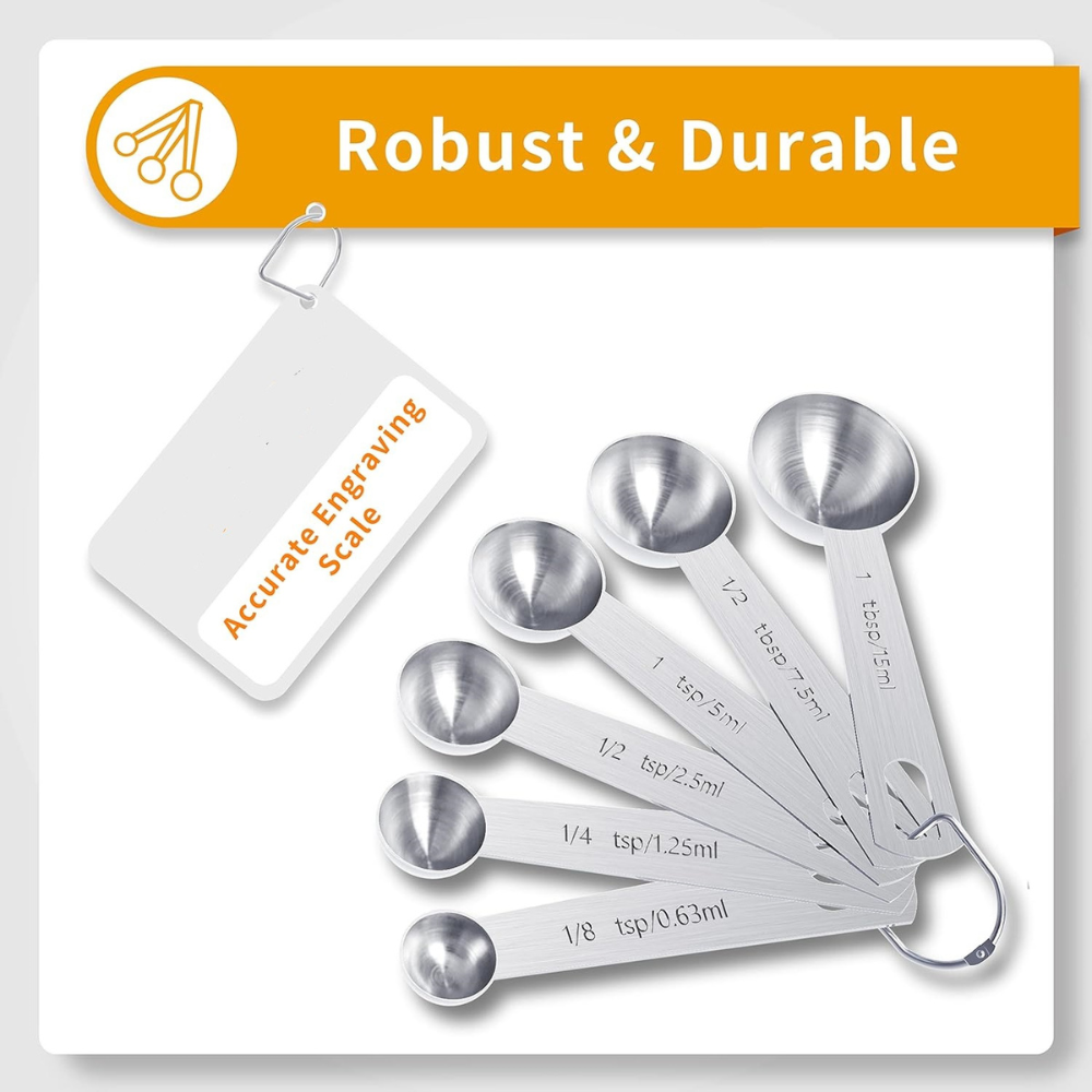 Precision Measuring Cups and Spoons Set for Every Kitchen