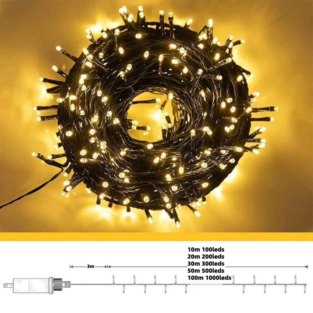 StarBright 10m Outdoor LED Curtain Lights for Magical Decor