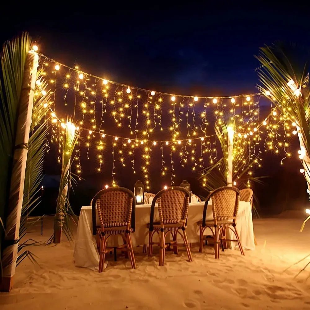 TwinkleGlow LED Curtain Lights for Enchanting Decor