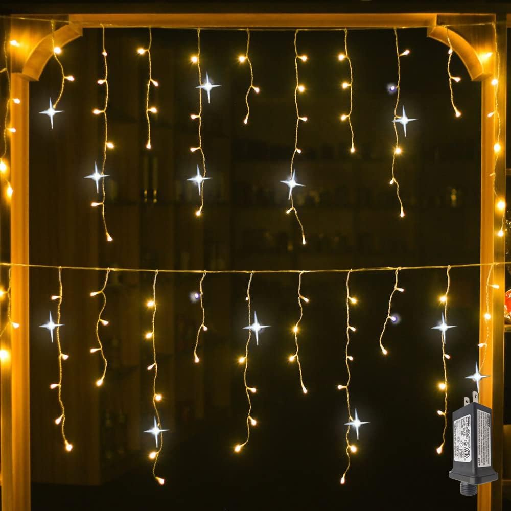 TwinkleGlow LED Curtain Lights for Enchanting Decor