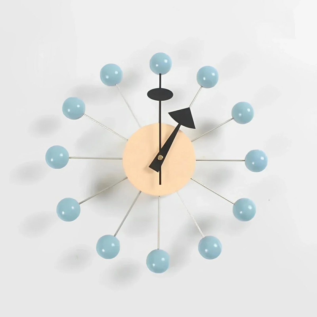 Radiant Sunburst Wall Clock with Silent Quartz Mechanism, 32 cm
