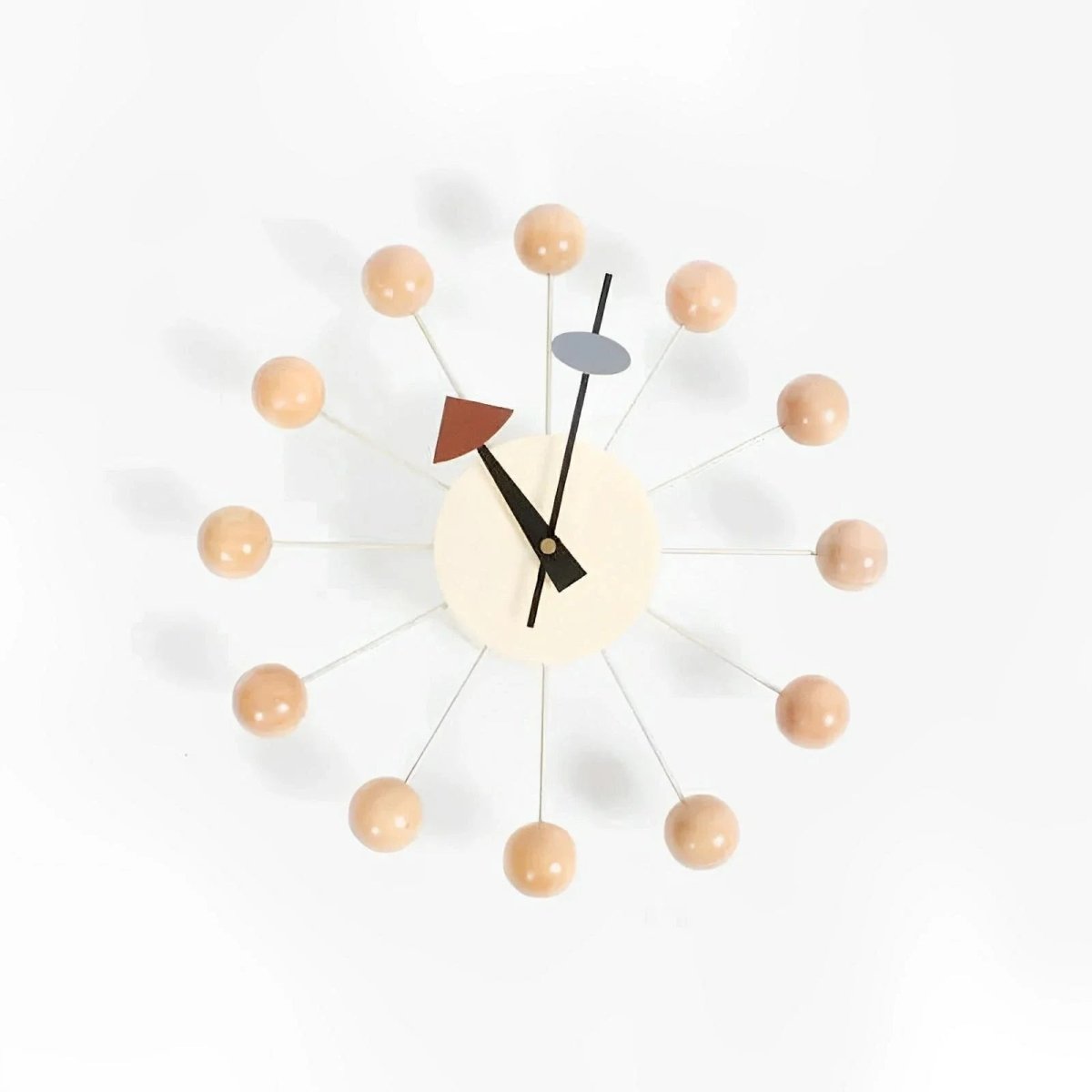 Radiant Sunburst Wall Clock with Silent Quartz Mechanism, 32 cm