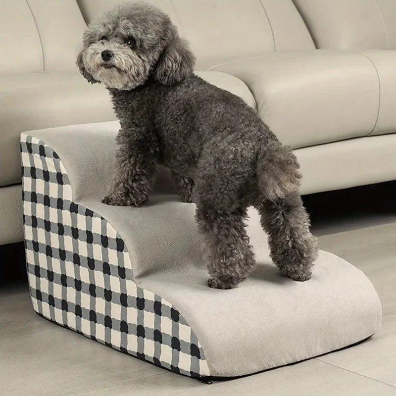 ComfortStep Non-Slip Foam Dog Stairs for Effortless Climbing