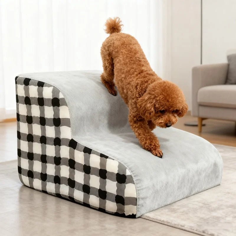 ComfortStep Non-Slip Foam Dog Stairs for Effortless Climbing