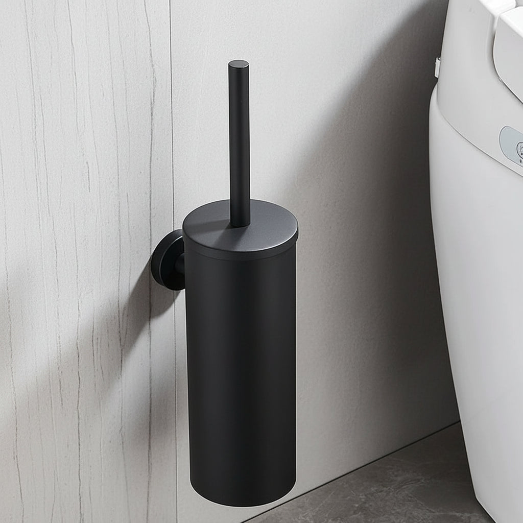 Sleek Stainless Steel Toilet Brush Set for Stylish Bathrooms