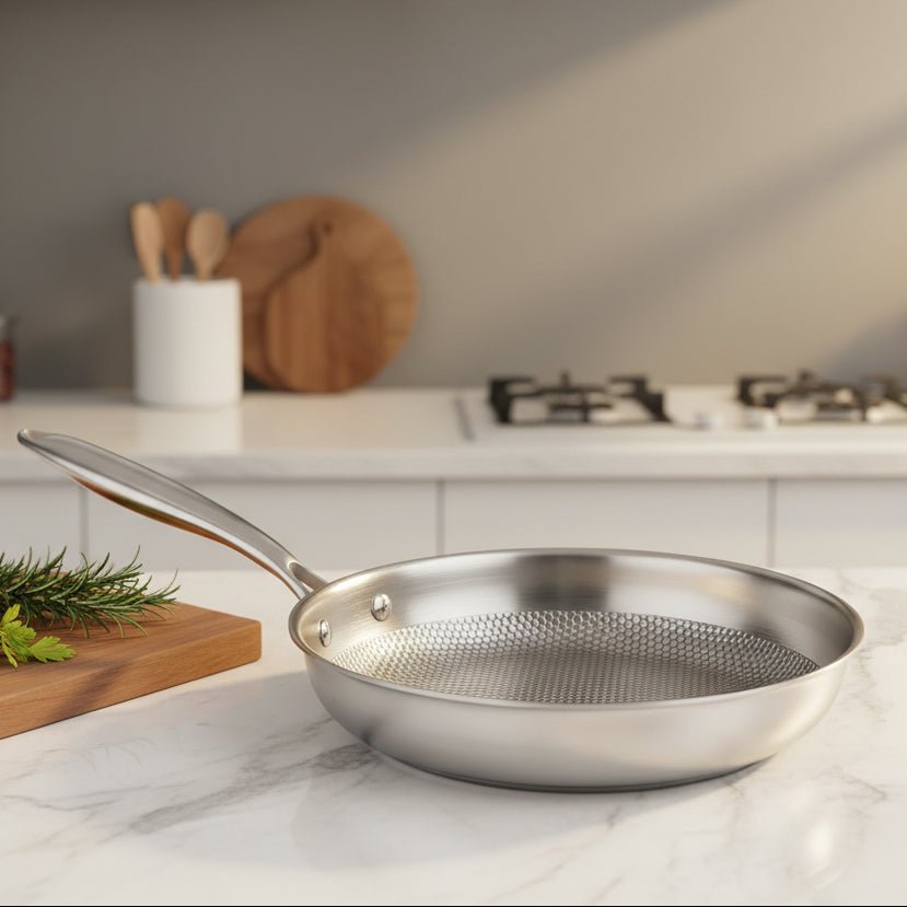 ChefMaster Premium Stainless Steel Frying Pan for Versatile Cooking