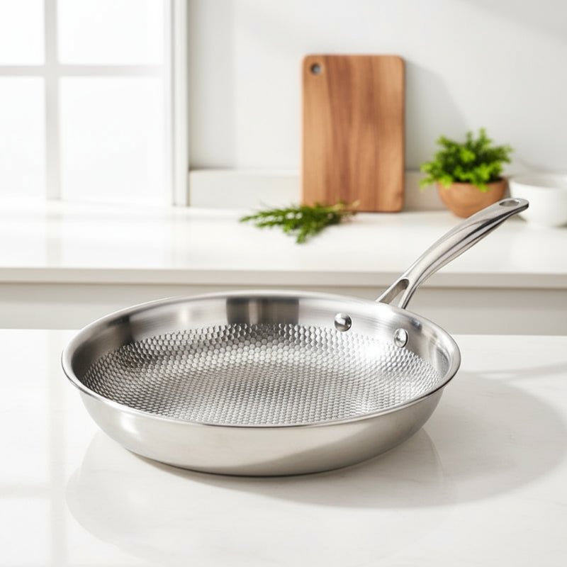 ChefMaster Premium Stainless Steel Frying Pan for Versatile Cooking