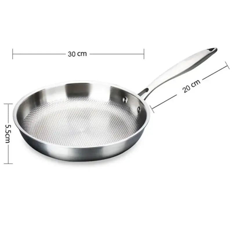 ChefMaster Premium Stainless Steel Frying Pan for Versatile Cooking