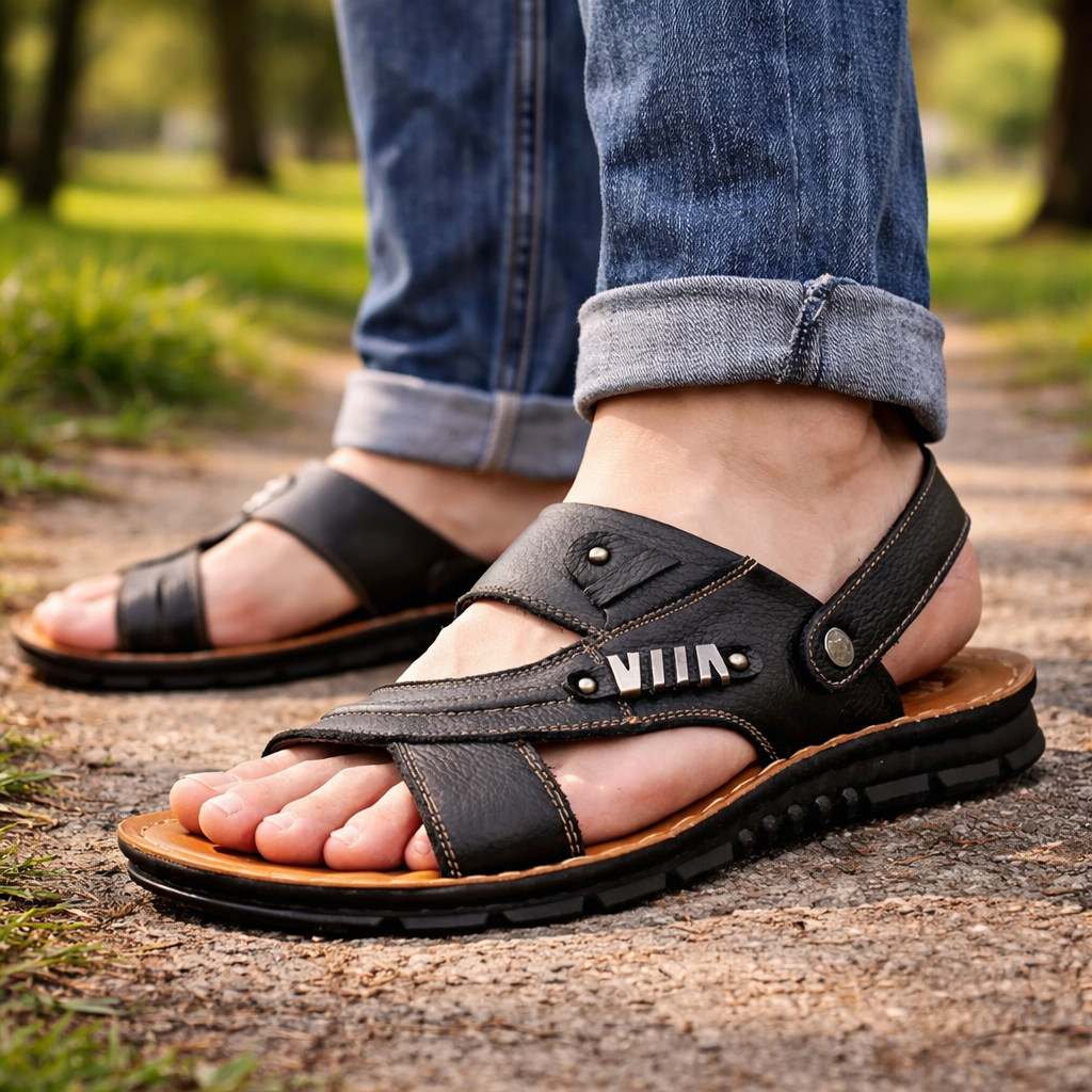 ComfortFlex Adjustable Men's Sandals for Active Lifestyles