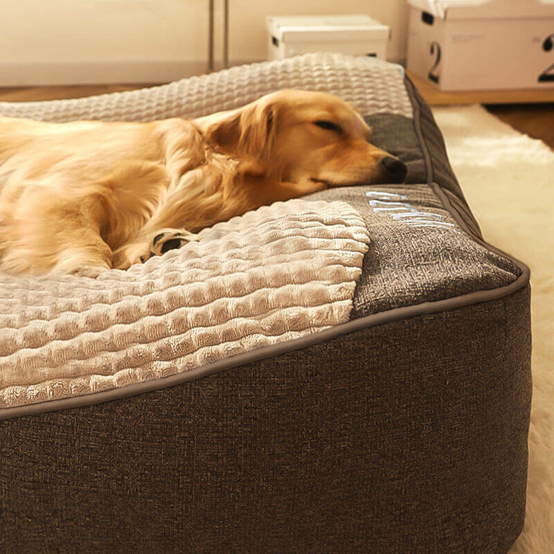 ComfyPaws Premium Orthopedic Large Dog Bed with Neck Support