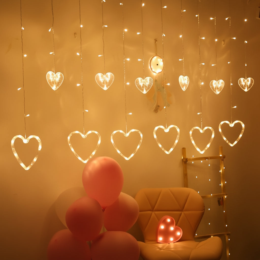 Charming Heart LED String Lights for Enchanting Decor