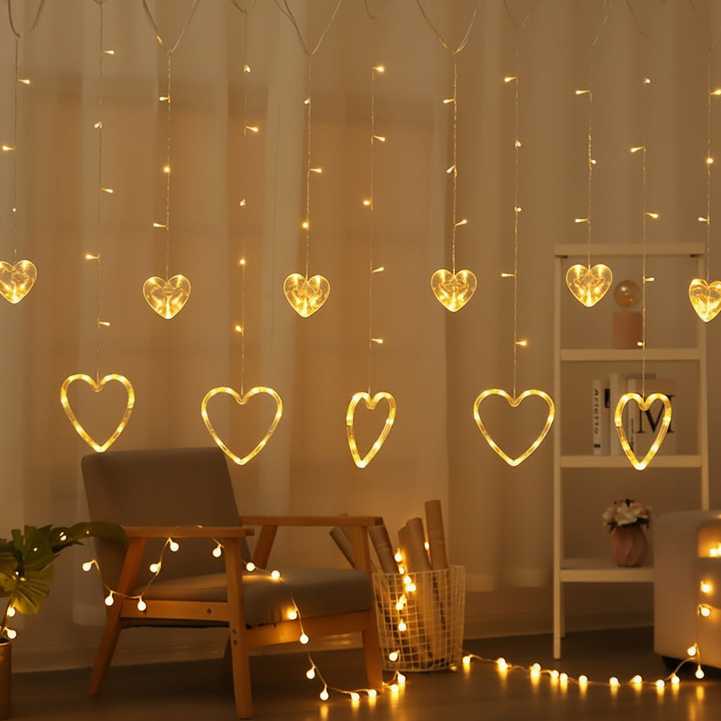 Charming Heart LED String Lights for Enchanting Decor