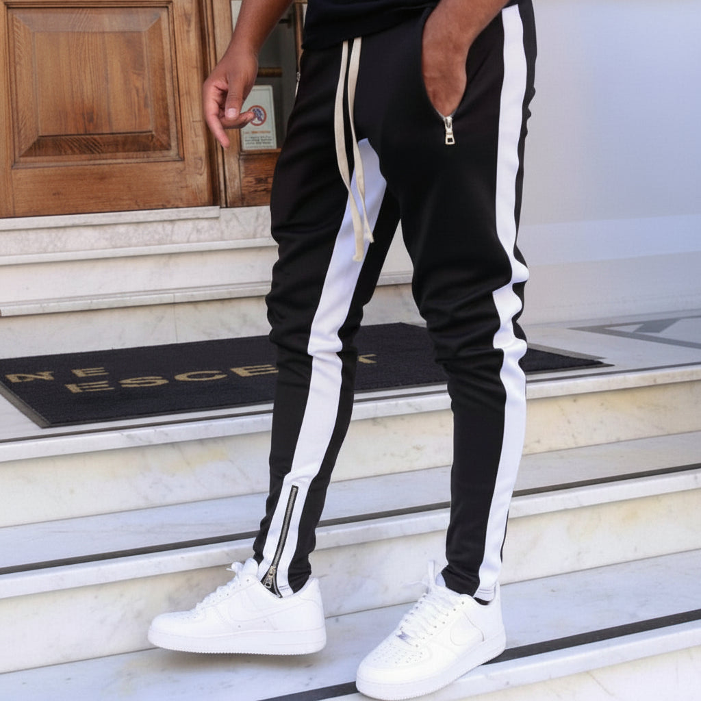 Men's Active Fit Joggers with Stylish Side Stripes