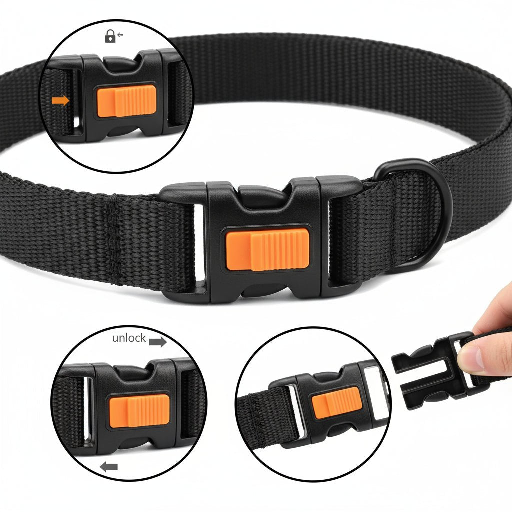 GentleGuide Dog Training Collar with Durable Steel Links