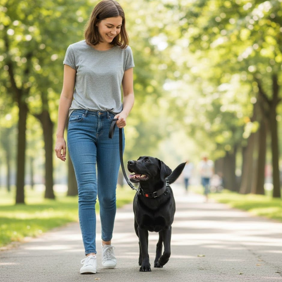 GentleGuide Dog Training Collar with Durable Steel Links