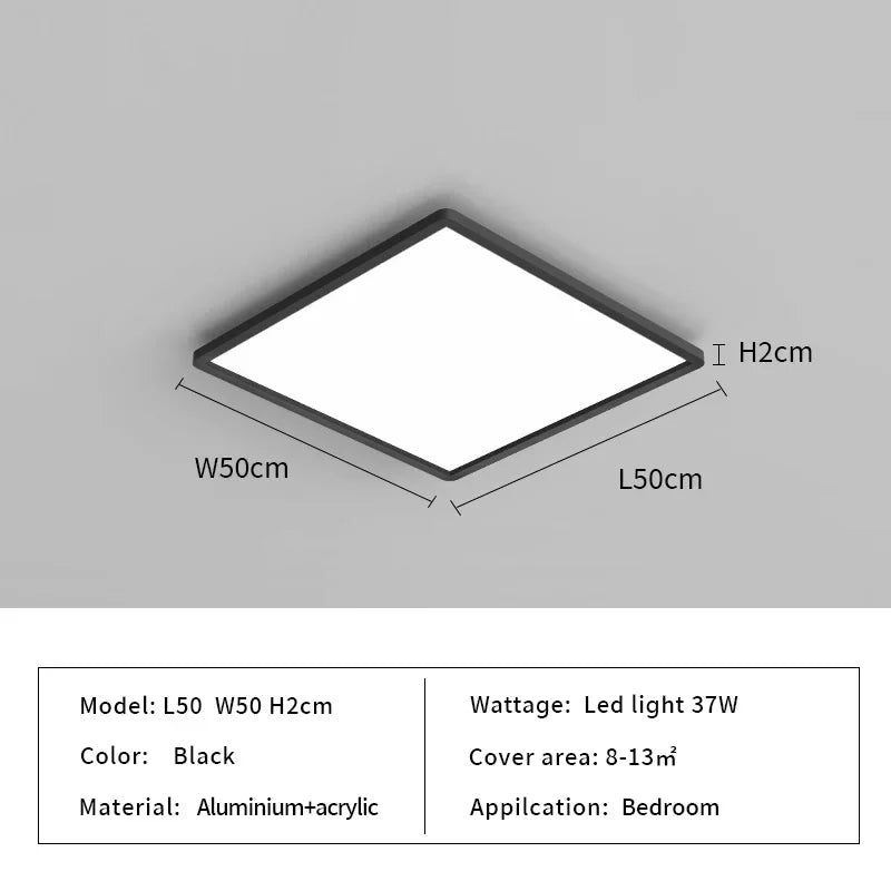 Rectangular Taavita Ceiling Light for the Kitchen