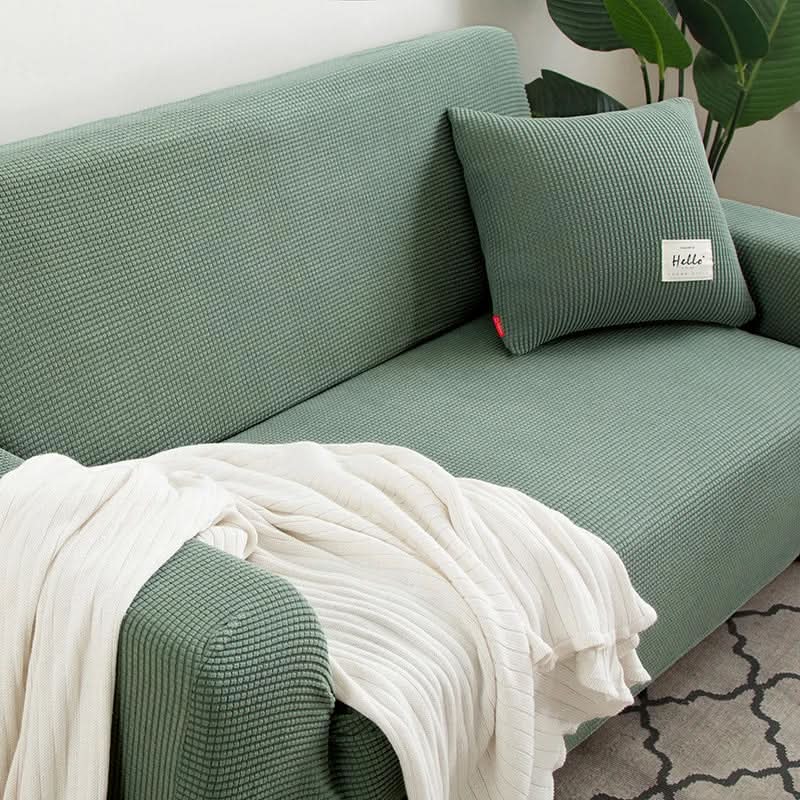 ShieldPro Stretchable Sofa Cover: Water-Resistant & Chic