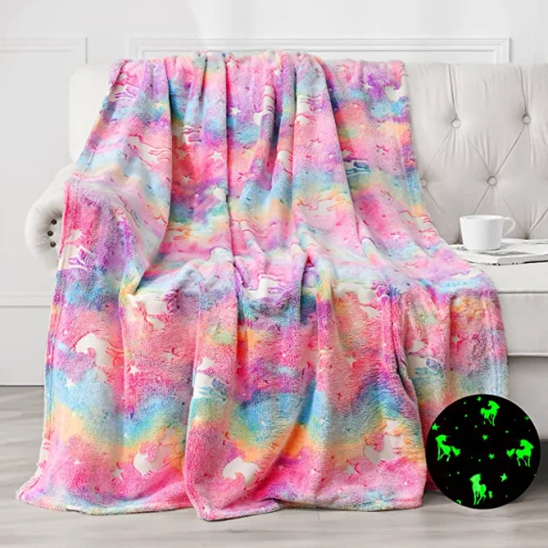 Unicorn Throw Blanket for Cozy, Warm Nights