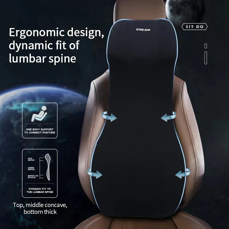 ComfyDrive Memory Foam Car Neck & Back Support System