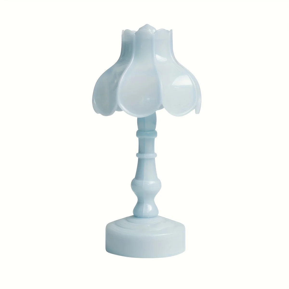 Serene Blossom LED Night Lamp - Modern Battery-Powered Table Light