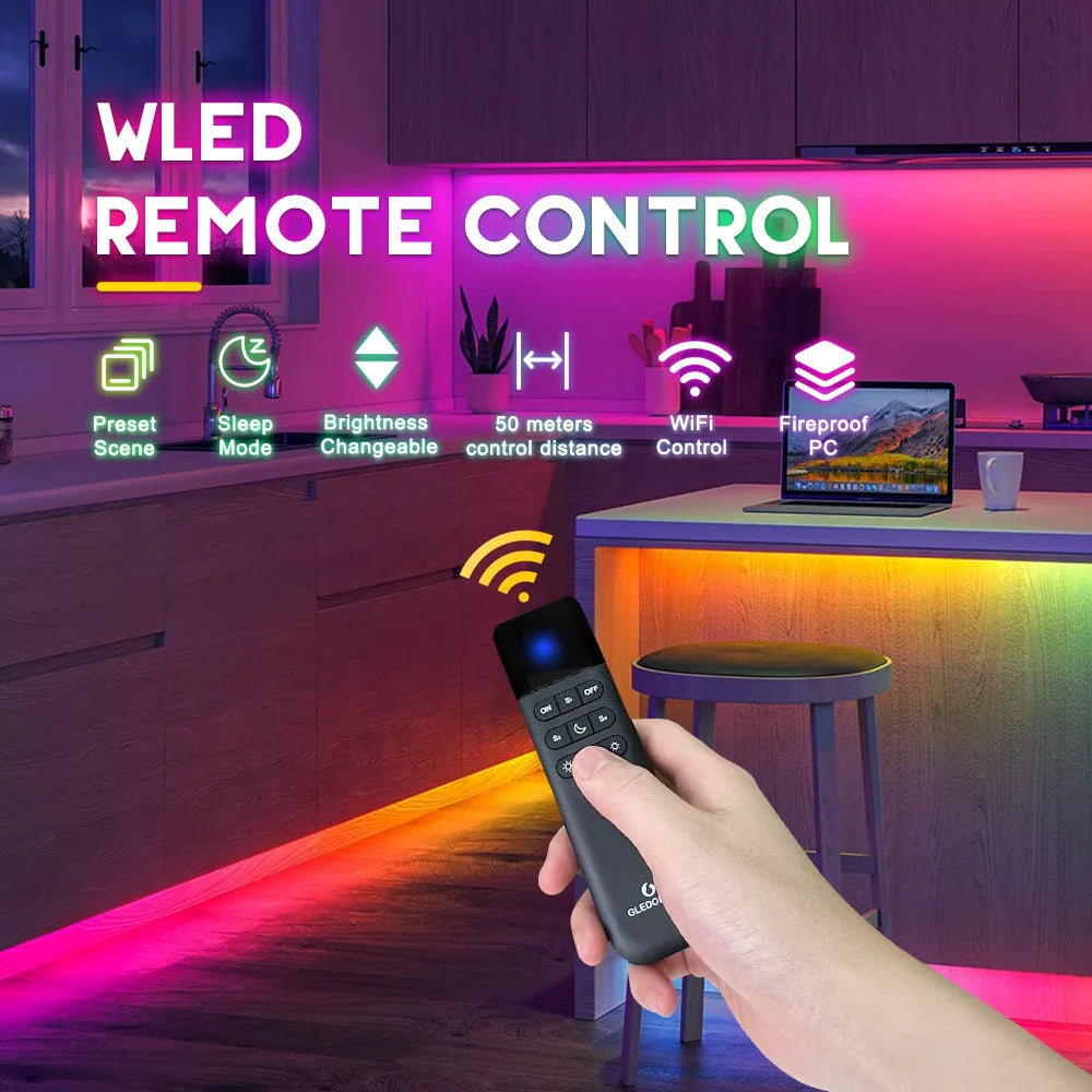 Smart RGB LED Light with Remote & App Control