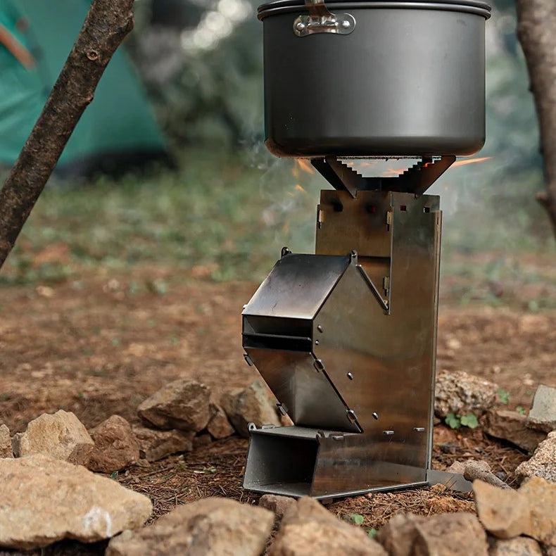 Outdoor Portable Wood Burning Stove Heater for Camping